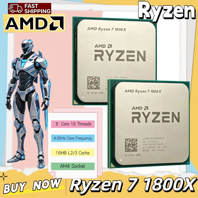 Amd Cpu Ryzen 7 - Процессор AMD Ryzen 7 1800X, 3.60ГГц-4.0ГГц,