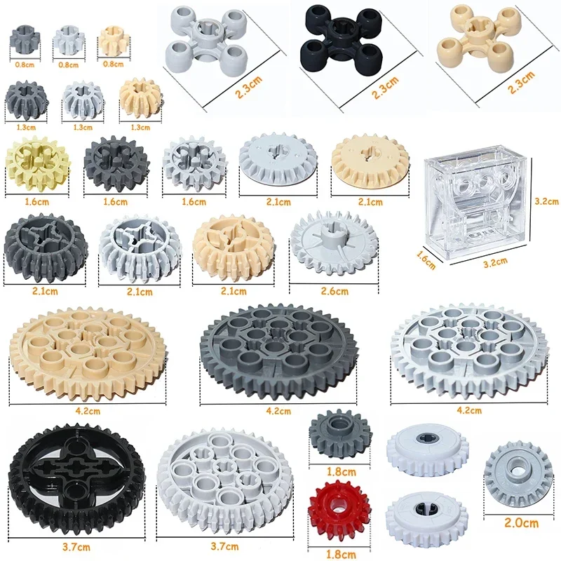 Tech Gear Accessories - Строительные блоки MOC, технические детали, шестерни,