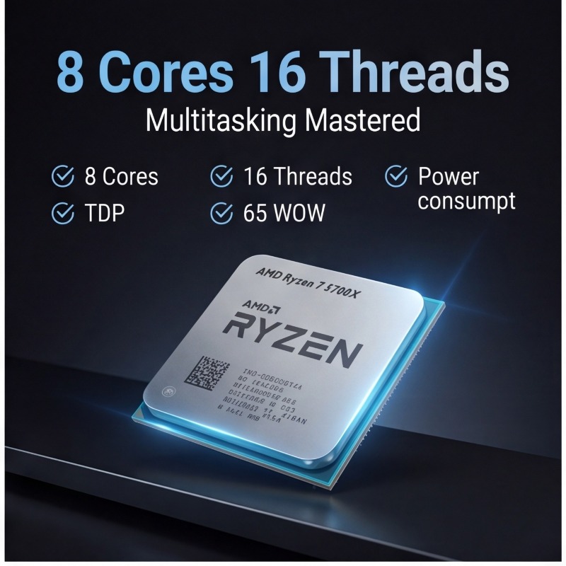 AMD Ryzen 7 5700X Настольный п – обзор и цена Amd Cpu Ryzen 7