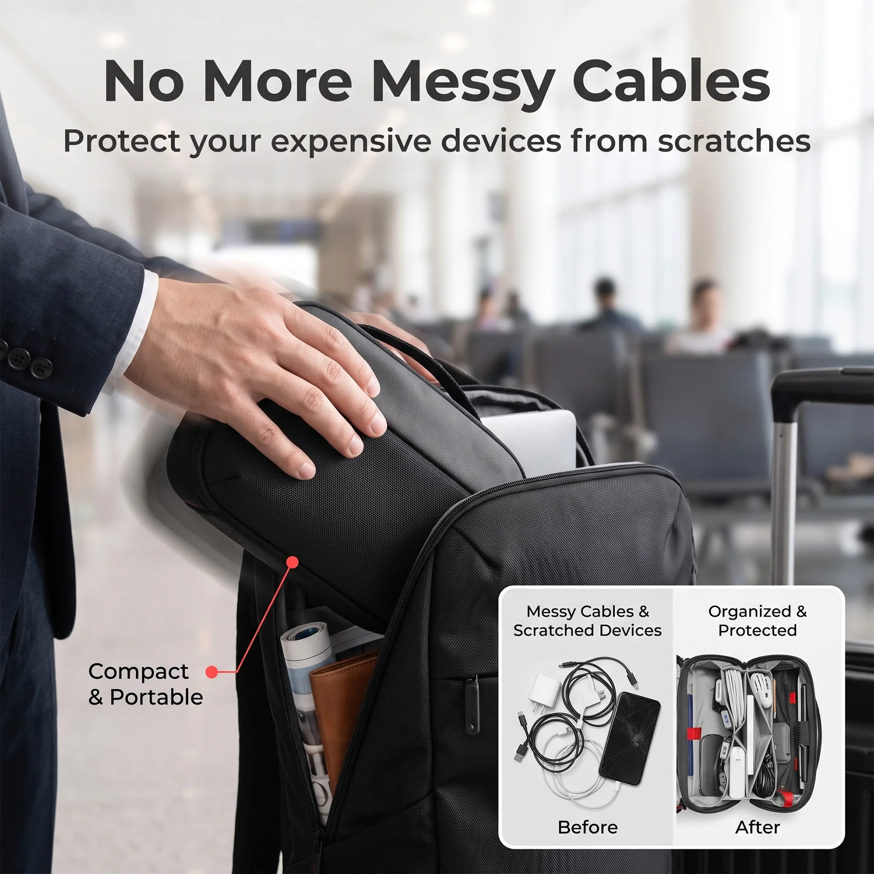 Органайзер для электронных уст – обзор и цена Tech Accessories Travel Case