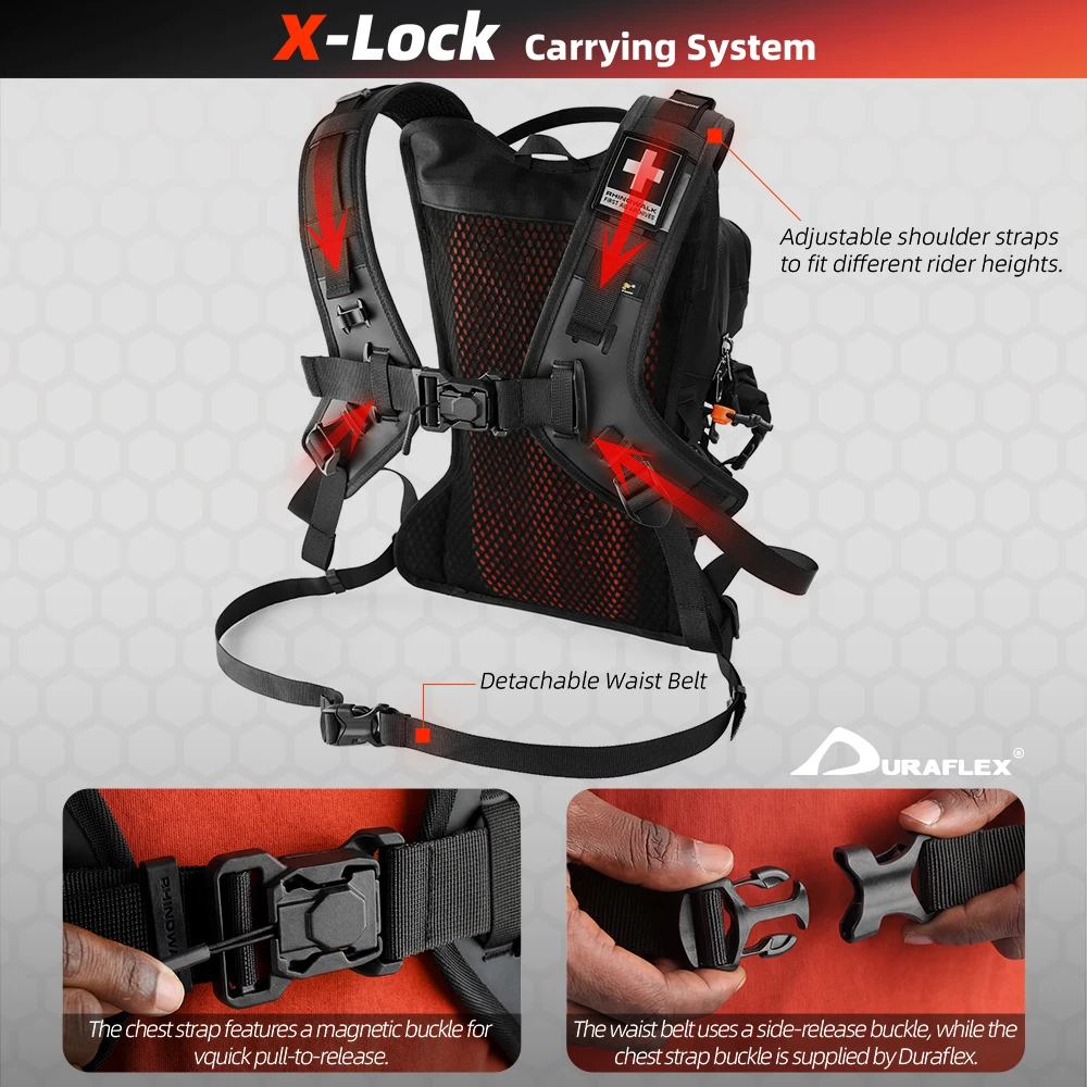 Мотоциклетный рюкзак Rhinowalk – обзор и цена Tech Accessories Bag
