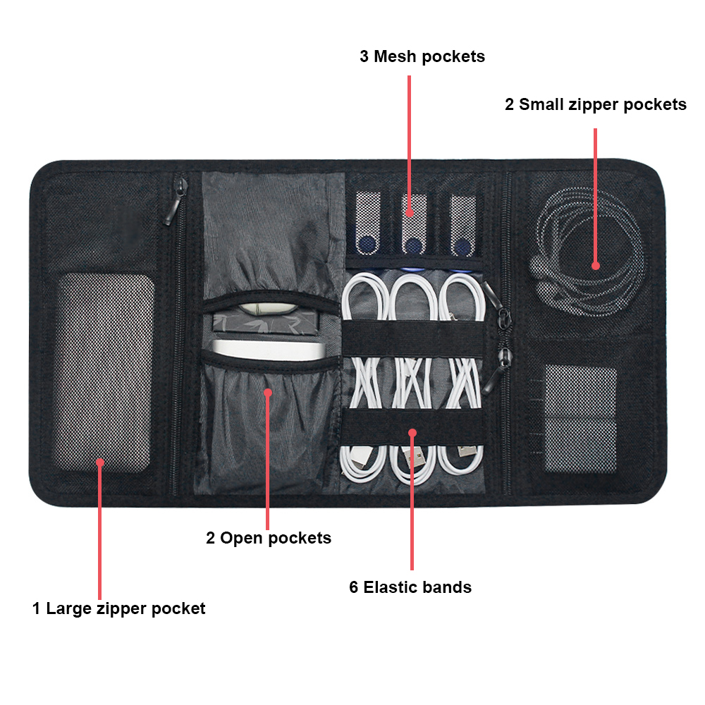 Сумка-органайзер для техники,  – обзор и цена Tech Accessories Travel Case