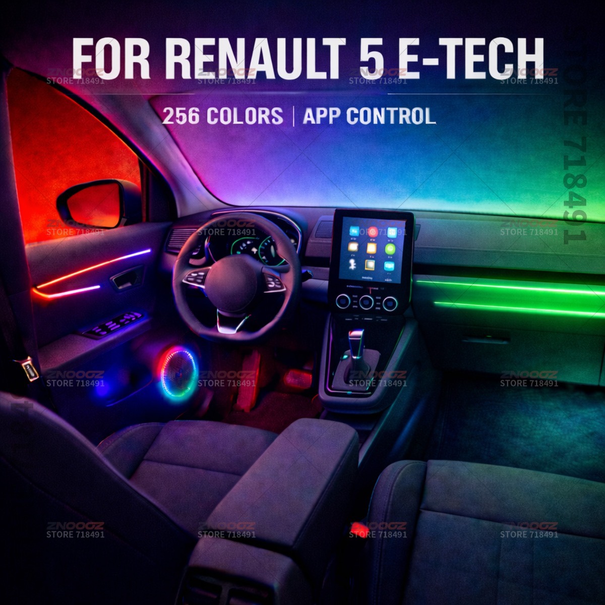 22-в-1 RGB акриловые светодиод – обзор и цена Tech Accessories Renault
